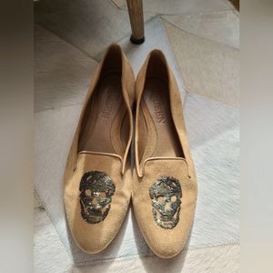 McQueen classic suede flats - size 7.5 UK38